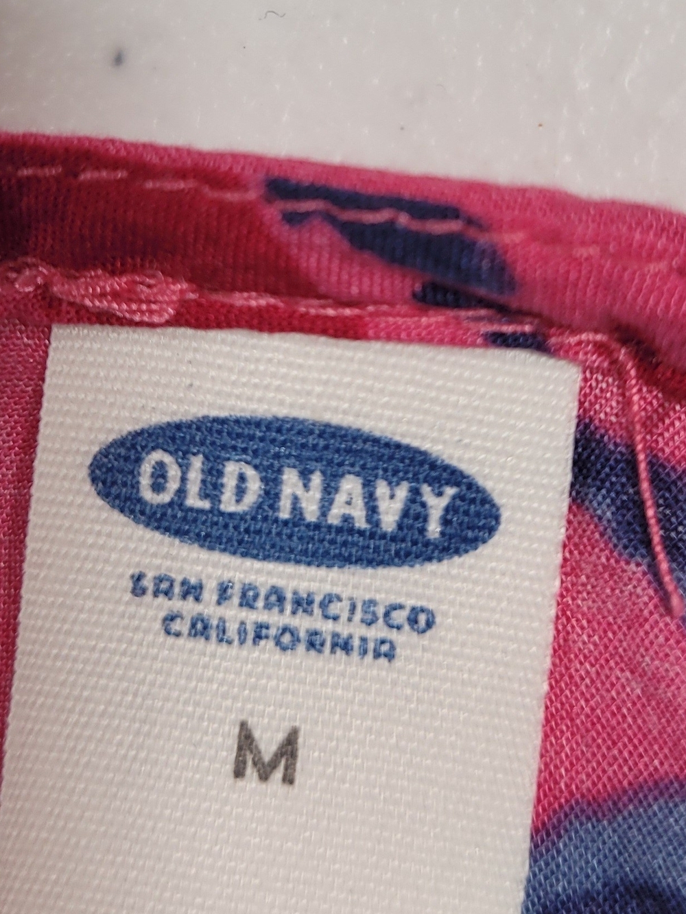 Old Navy Pink Floral V-Neck Cap Sleeve Top - Picture 2 of 3